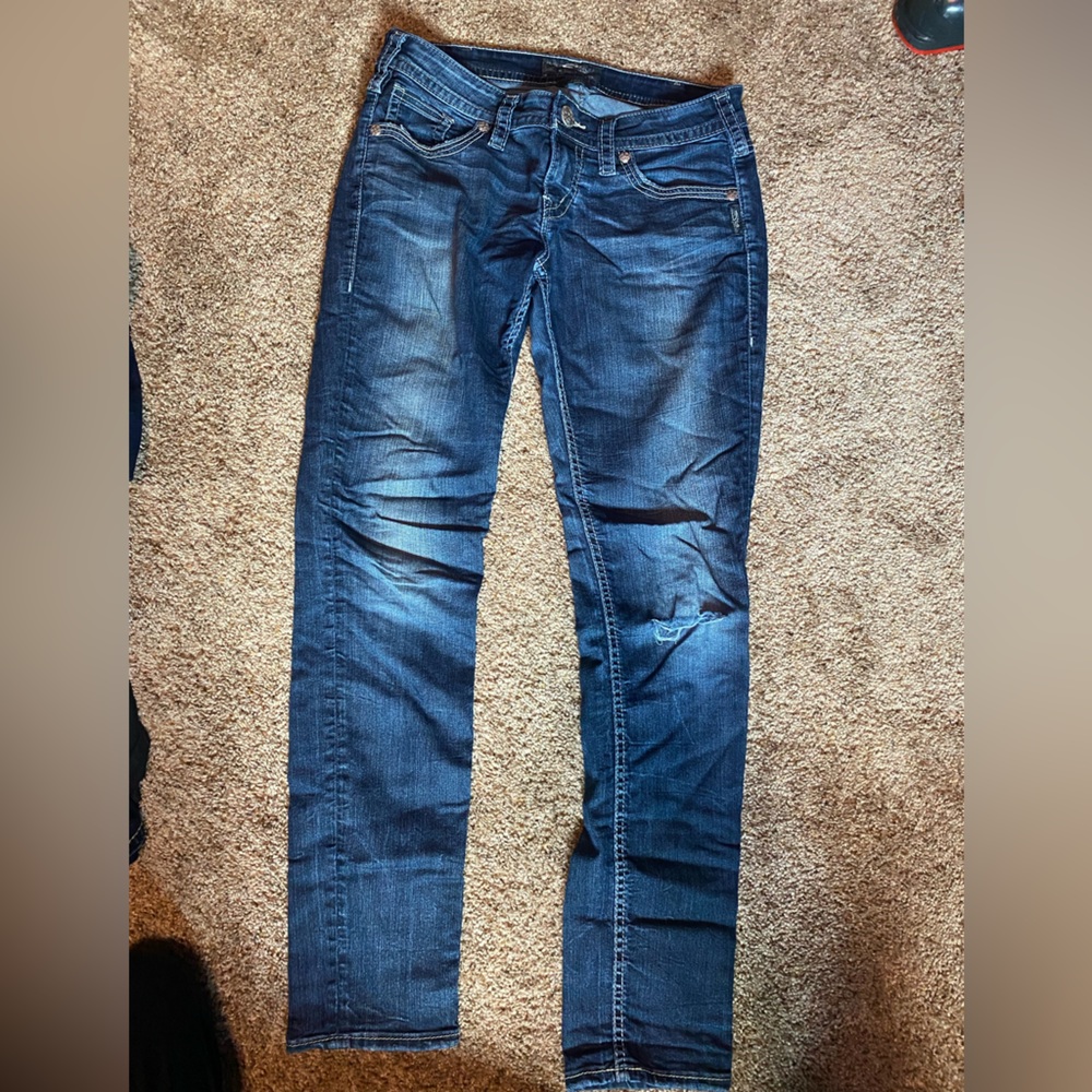 Silver Aiko skinny jeans